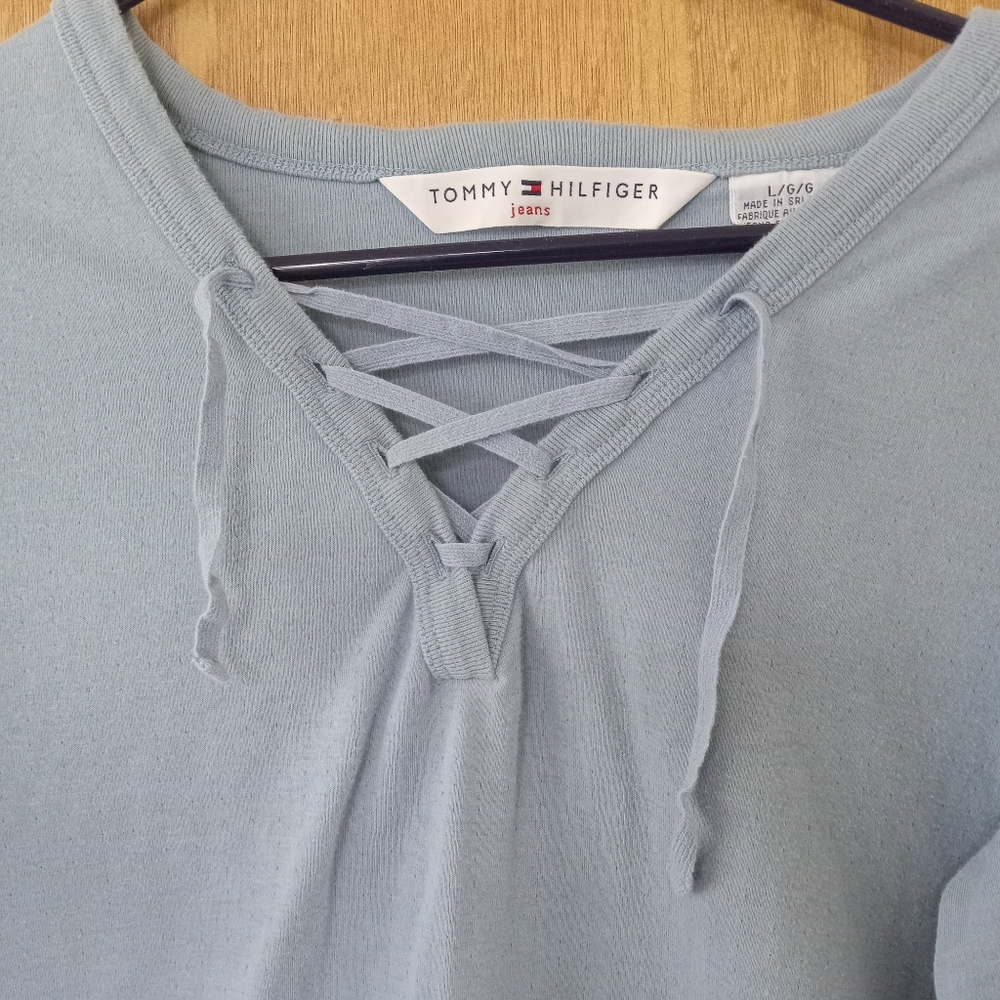 Tommy Hilfiger baby blue long sleeve